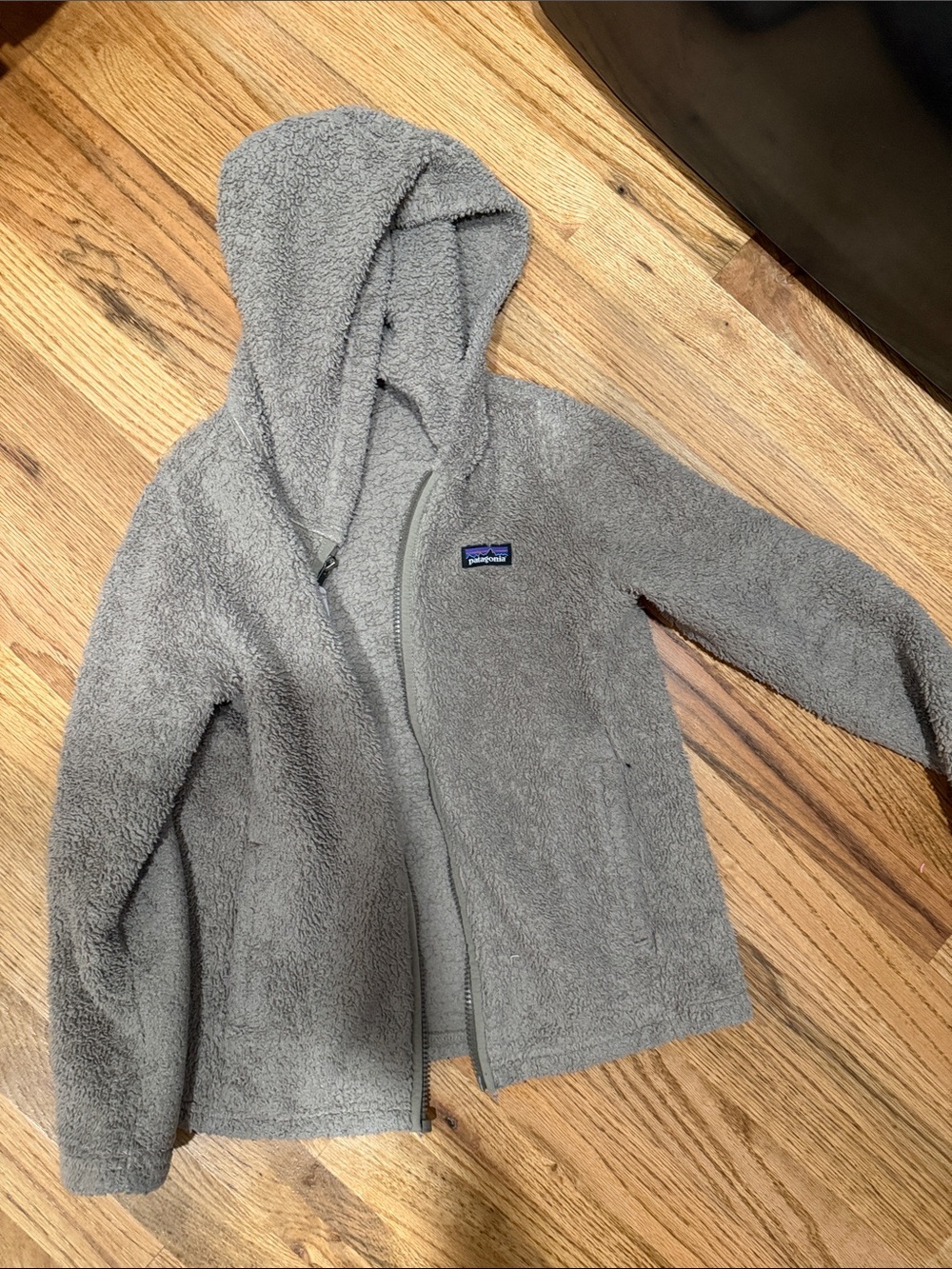 Patagonia Kids' Hooded Fleece Jacket - Tan